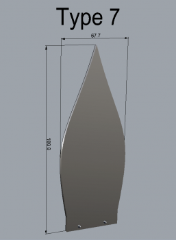 Light-Blade Type 7 inkl. Halter (55mm Aufnahme)